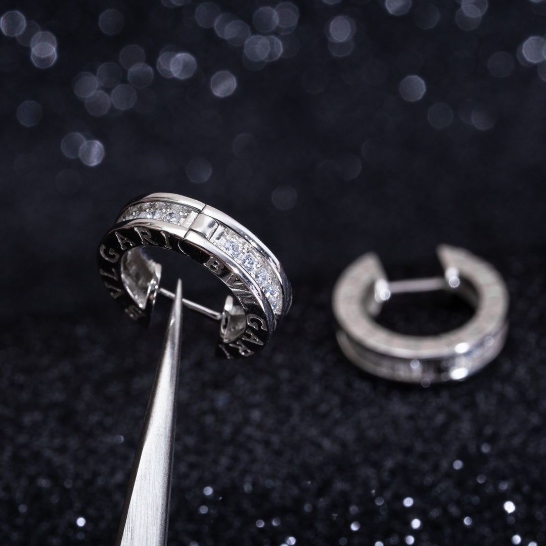 [⭐Shinejoy]ZERO 1 MINI SILVER DIAMOND EARRINGS