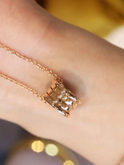 [⭐Shinejoy]ZERO 1 PINK GOLD NECKLACE