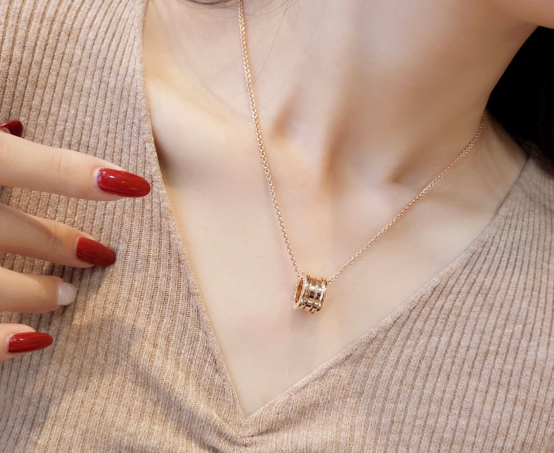 [⭐Shinejoy]ZERO 1 PINK GOLD NECKLACE