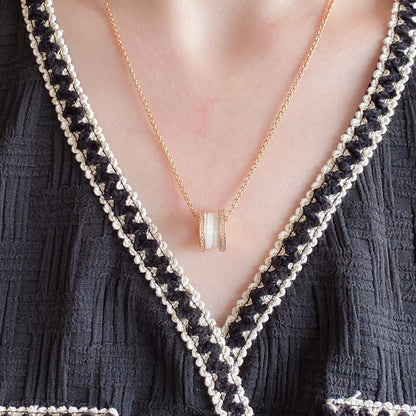 [⭐Shinejoy]ZERO 1 DIAMOND CERAMIC NECKLACE