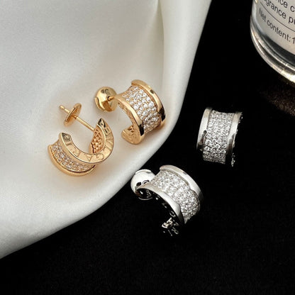 [⭐Shinejoy]ZERO 1 DIAMOND PAVED EARRINGS