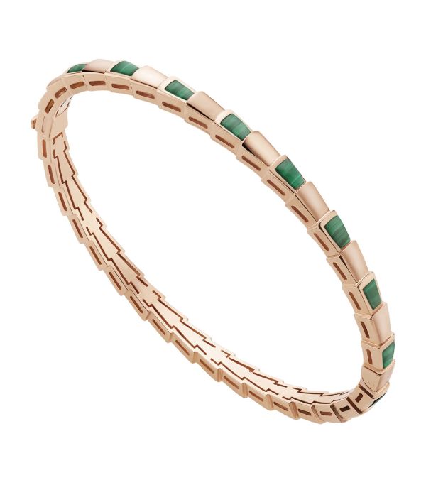 [⭐Shinejoy]SERPENTI BRACELET PINK GOLD MALACHITE