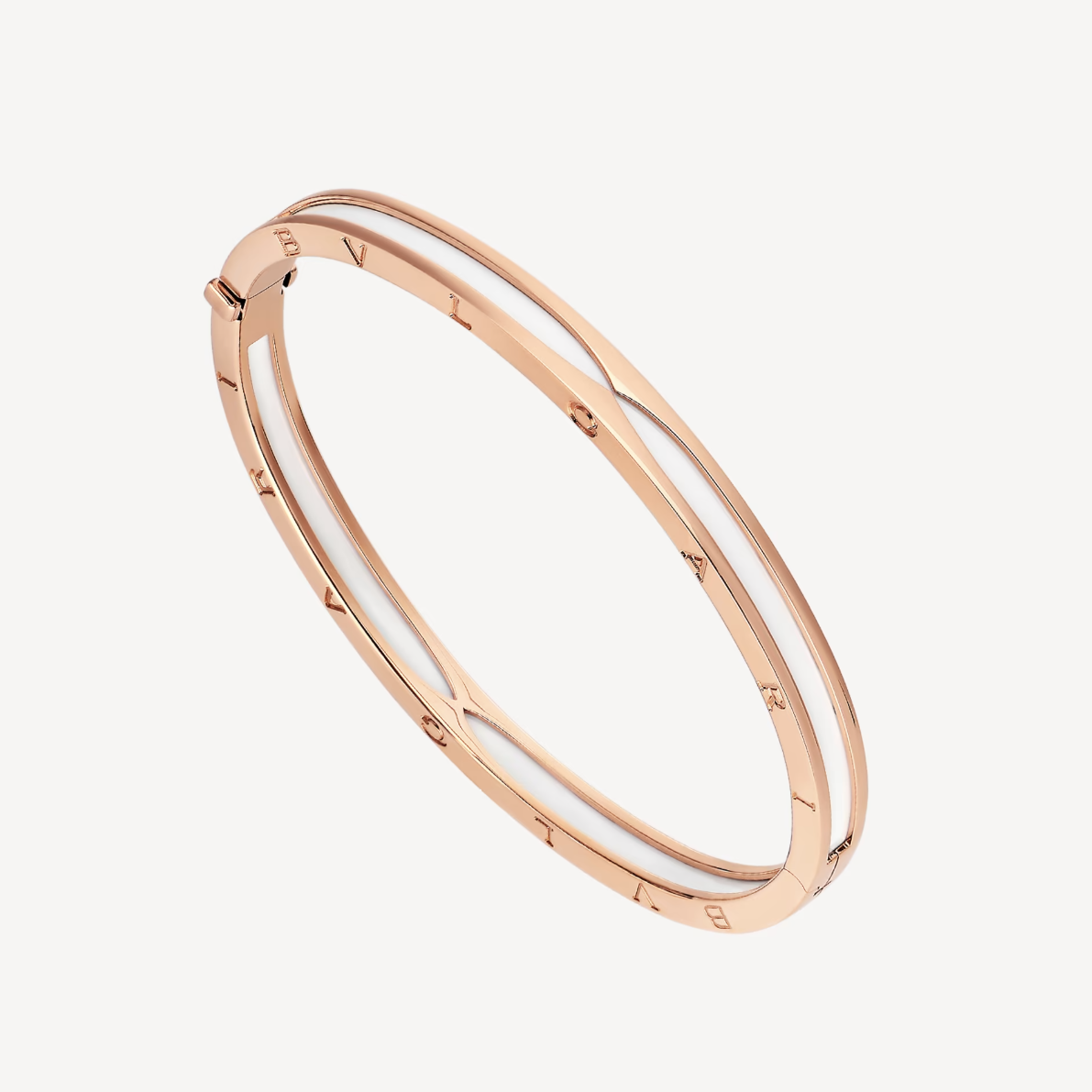 [⭐Shinejoy]ZERO 1 PINK GOLD WITH WHITE CERAMIC BRACELET