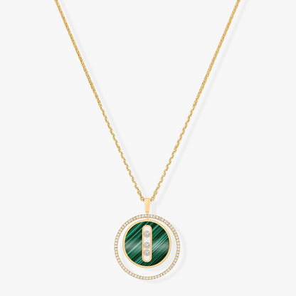 [⭐Shinejoy]Demo MOVE 3 DIAMOND MALACHITE GOLD DIAMOND NECKLACE