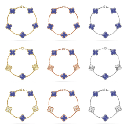 [⭐Shinejoy]CLOVER 5 MOTIF BLUE VEINS BRACELET COLLECTION