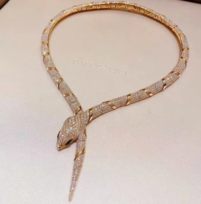 [⭐Shinejoy]HAUTE COUTURE GOLD SERPENTI NECKLACE