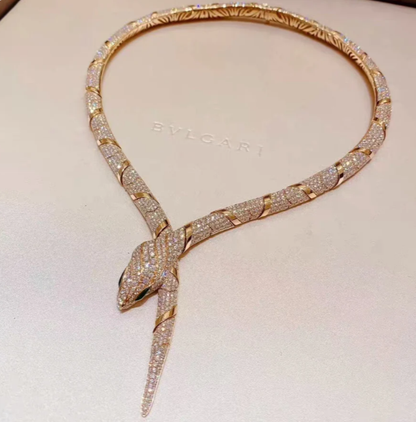 [⭐Shinejoy]HAUTE COUTURE GOLD SERPENTI NECKLACE
