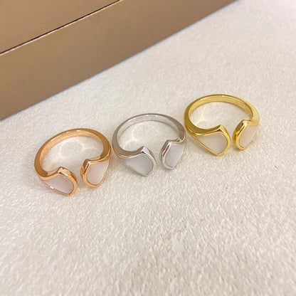 [⭐Shinejoy]DOUBLE SKIRT PATTERN OPEN RING