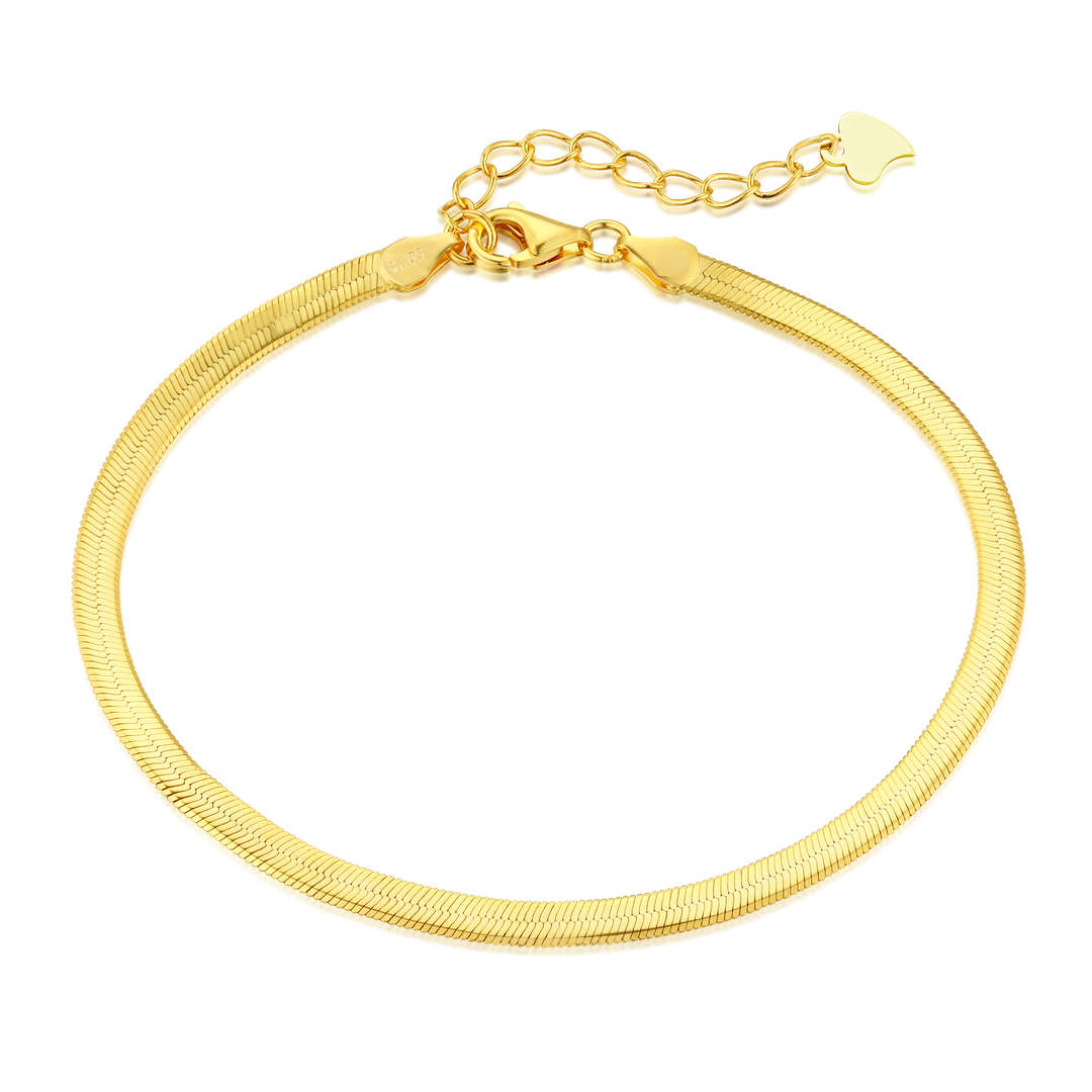 [Shinejoy Jewelry]Flat Snake Bone Chain Blade Necklace