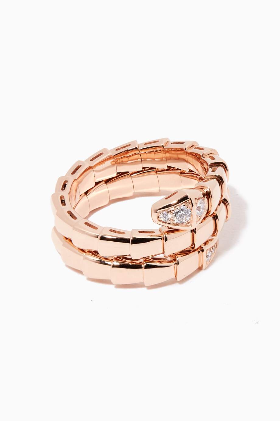 [⭐Shinejoy]SERPENTS DOUBLE ROW DIAMOND RING