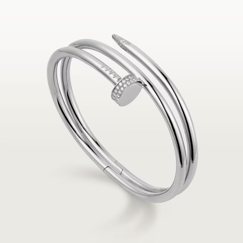 [⭐Shinejoy]JUSTE BRACELET 3.5MM DOUBLE ROW DIAMOND