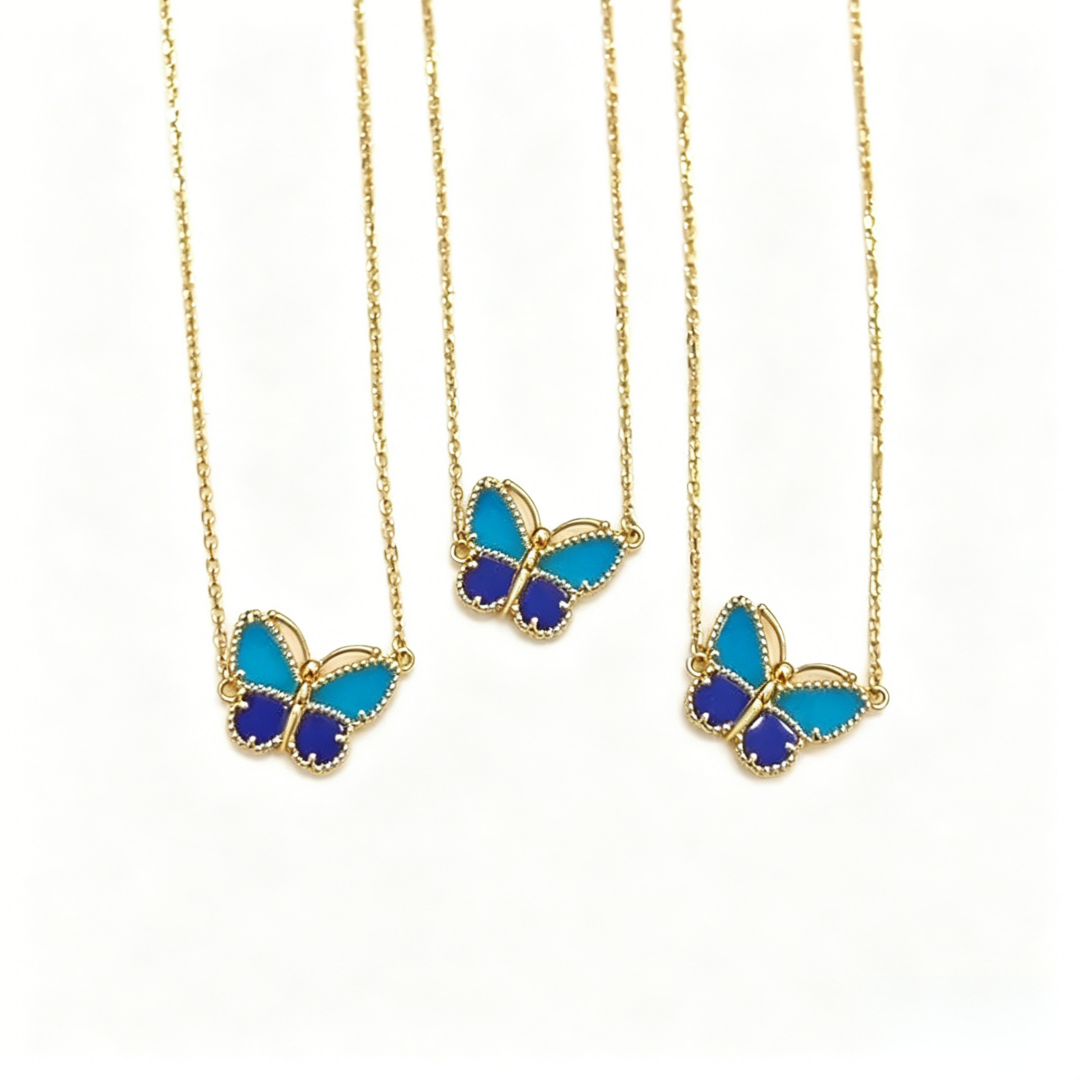 [⭐Shinejoy]  2026 NEW LUCKY BUTTERFLY 1 MOTIFS NECKLACE