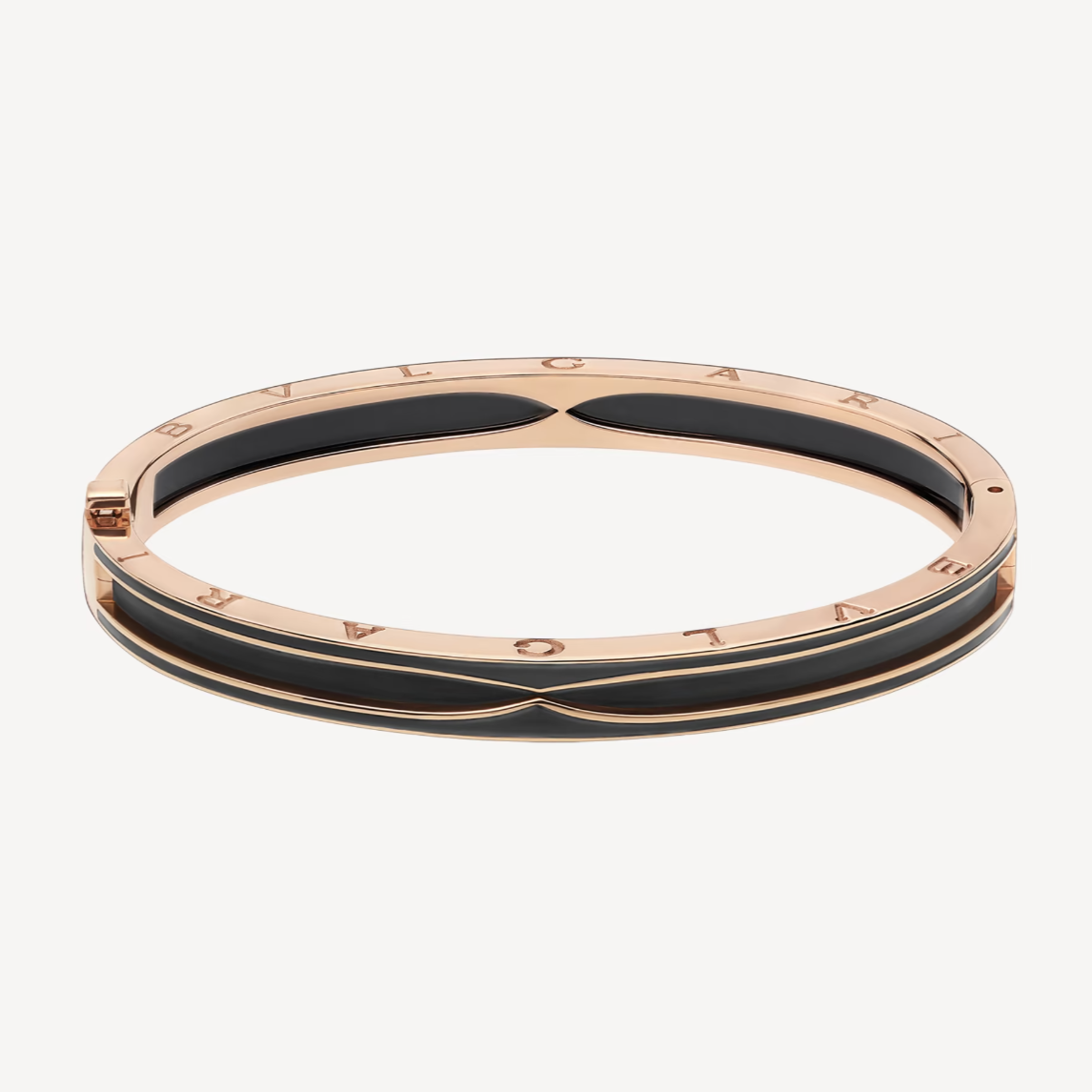 [⭐Shinejoy]ZERO 1 PINK GOLD WITH MATTE BLACK CERAMIC BRACELET
