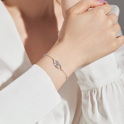 [⭐Shinejoy]Demo Eye Pave-Set Diamond Bracelet