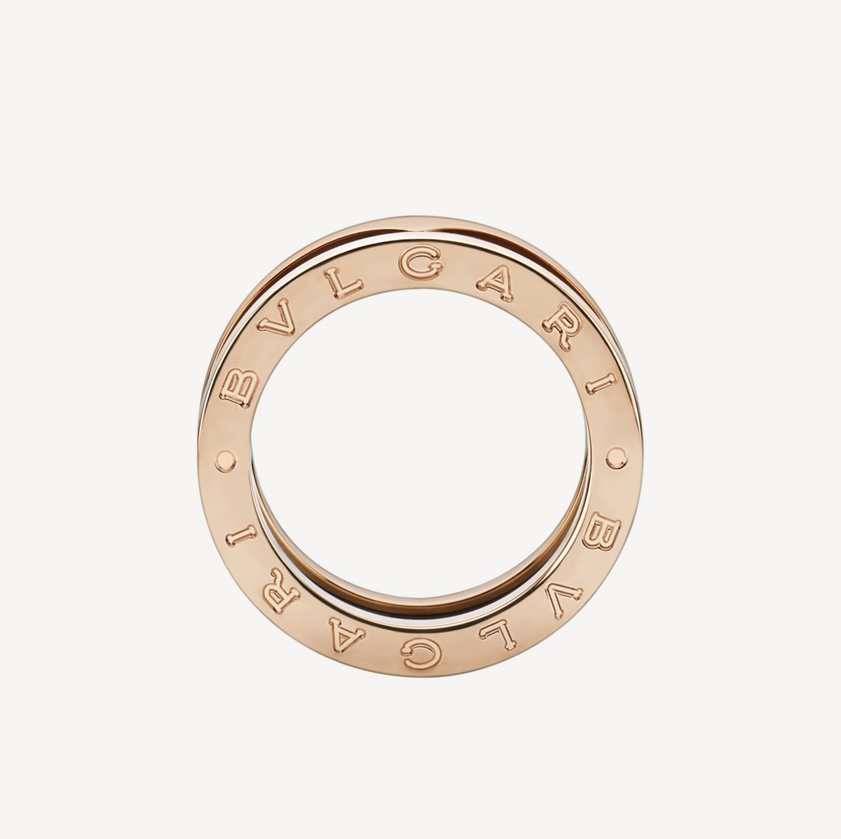 [⭐Shinejoy]ZERO 1 TWO-BAND LOOPS AND BLACK CERAMIC PINK GOLD RING