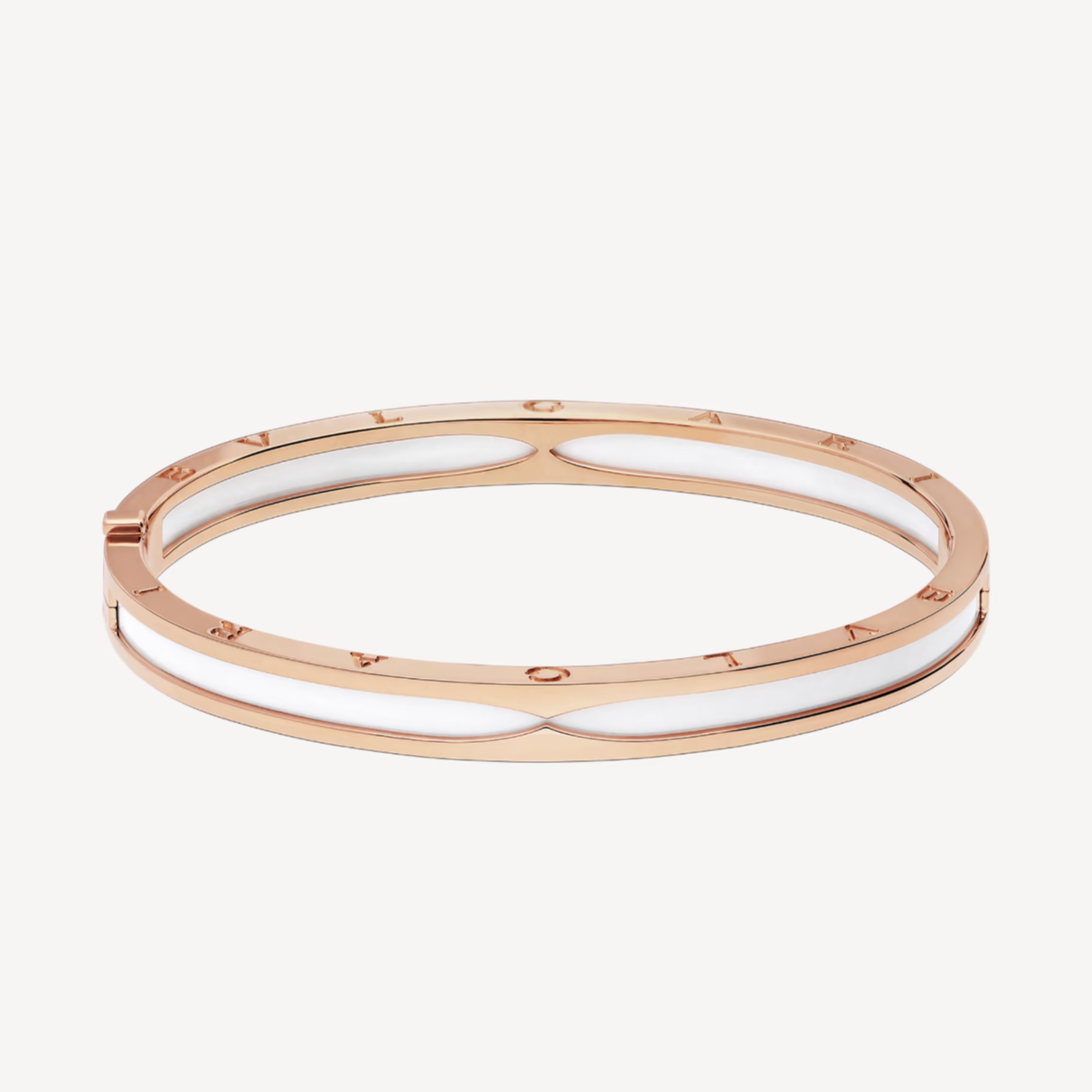 [⭐Shinejoy]ZERO 1 PINK GOLD WITH WHITE CERAMIC BRACELET