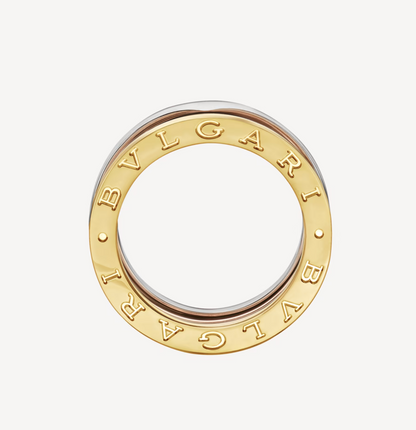 [⭐Shinejoy]ZERO 1 THREE-BAND ROSE WHITE AND YELLOW RING