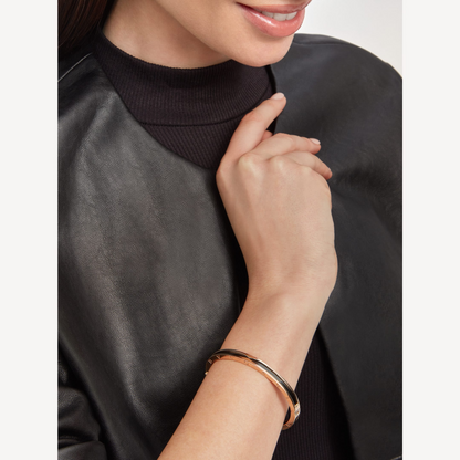 [⭐Shinejoy]ZERO 1 PINK GOLD WITH BLACK CERAMIC BRACELET