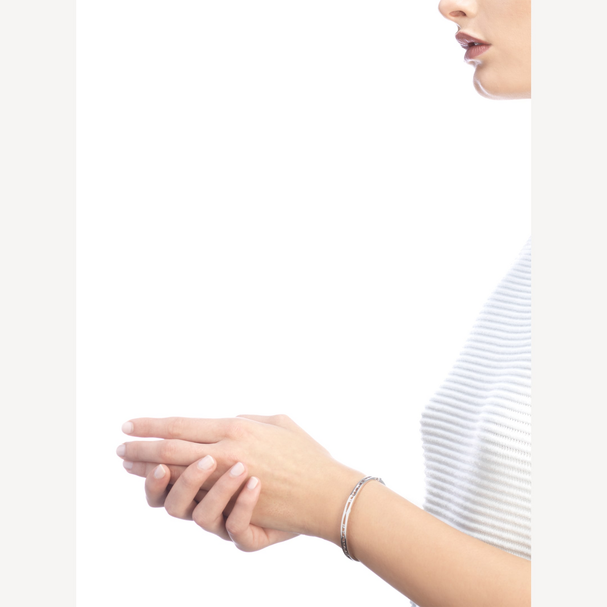 [⭐Shinejoy]ZERO 1 SPIRAL LOGO SILVER BRACELET