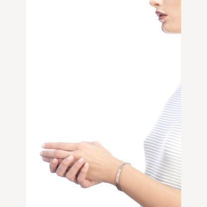 [⭐Shinejoy]ZERO 1 SPIRAL LOGO SILVER BRACELET