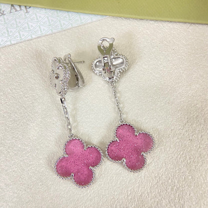 [⭐Shinejoy]2026 NEW CLOVER 2 MOTIF  BUBBLE PINK ENAMEL