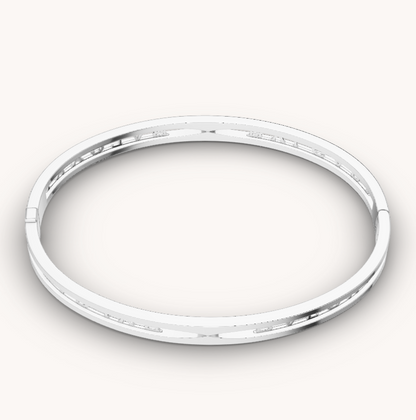 [⭐Shinejoy]ZERO 1 SPIRAL LOGO SILVER BRACELET