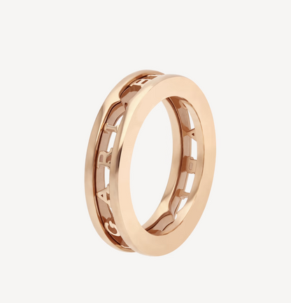 [⭐Shinejoy]ZERO 1 ONE-BAND WITH OPENWORK LOGO SPIRAL RING