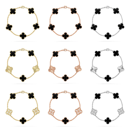 [⭐Shinejoy] CLOVER 5 MOTIF ONYXS BRACELET COLLECTION
