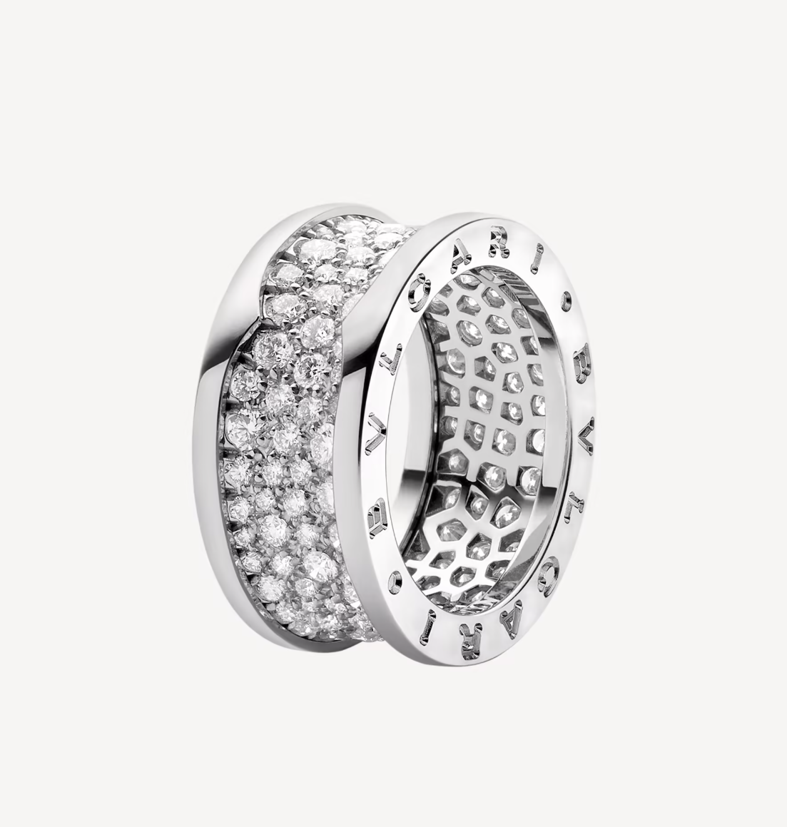 [⭐Shinejoy]ZERO 1 WITH PAVED DIAMONDS ON THE SPIRAL RING