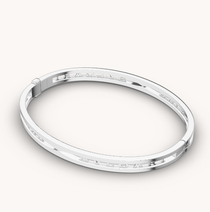 [⭐Shinejoy]ZERO 1 SPIRAL LOGO SILVER BRACELET