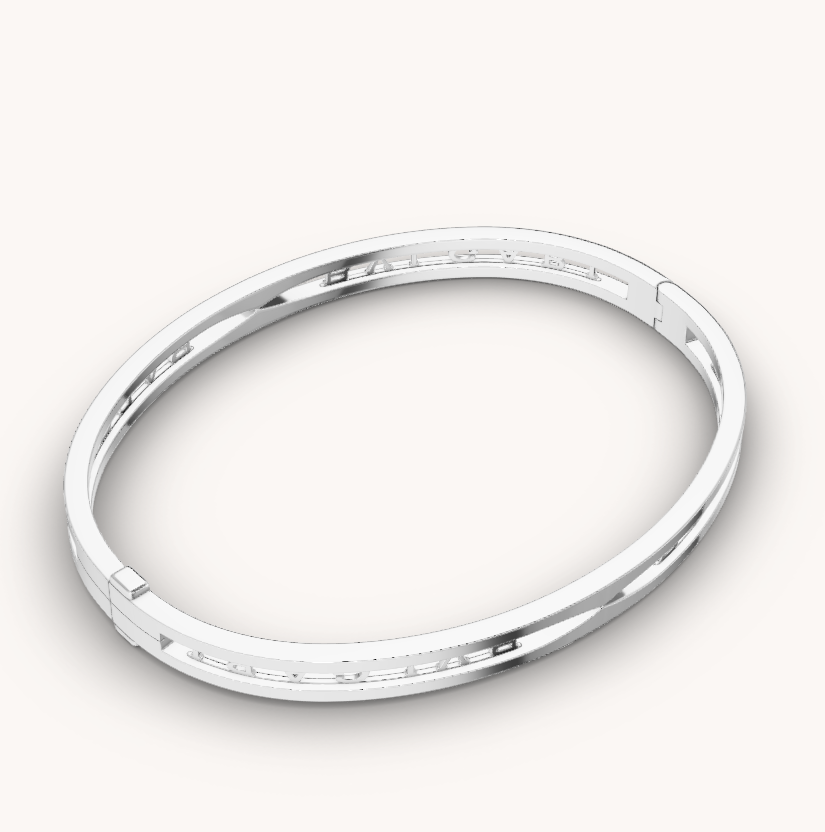 [⭐Shinejoy]ZERO 1 SPIRAL LOGO SILVER BRACELET