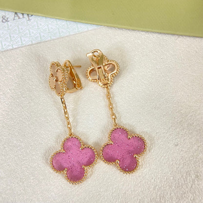 [⭐Shinejoy]2026 NEW CLOVER 2 MOTIF  BUBBLE PINK ENAMEL