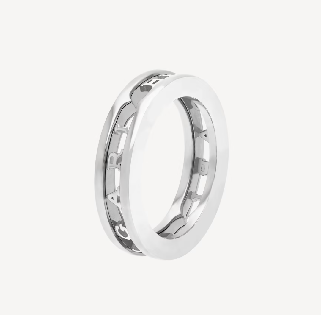[⭐Shinejoy]ZERO 1 ONE-BAND WITH OPENWORK LOGO SPIRAL RING