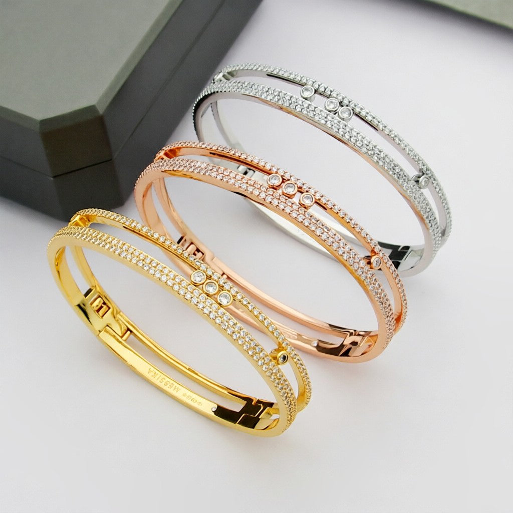 [⭐Shinejoy]Move Romane pavé bangle