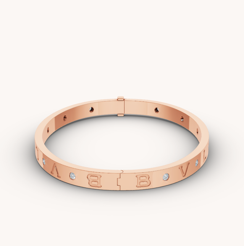 [⭐Shinejoy]ZERO 1 PINK GOLD 12 DIAMONDS BRACELET