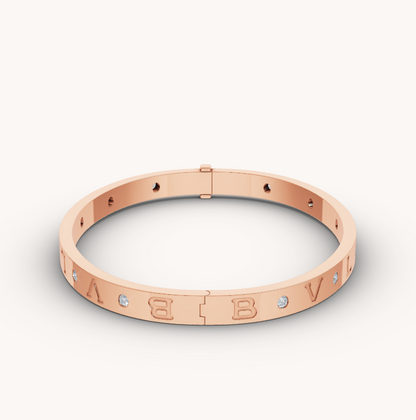 [⭐Shinejoy]ZERO 1 PINK GOLD 12 DIAMONDS BRACELET