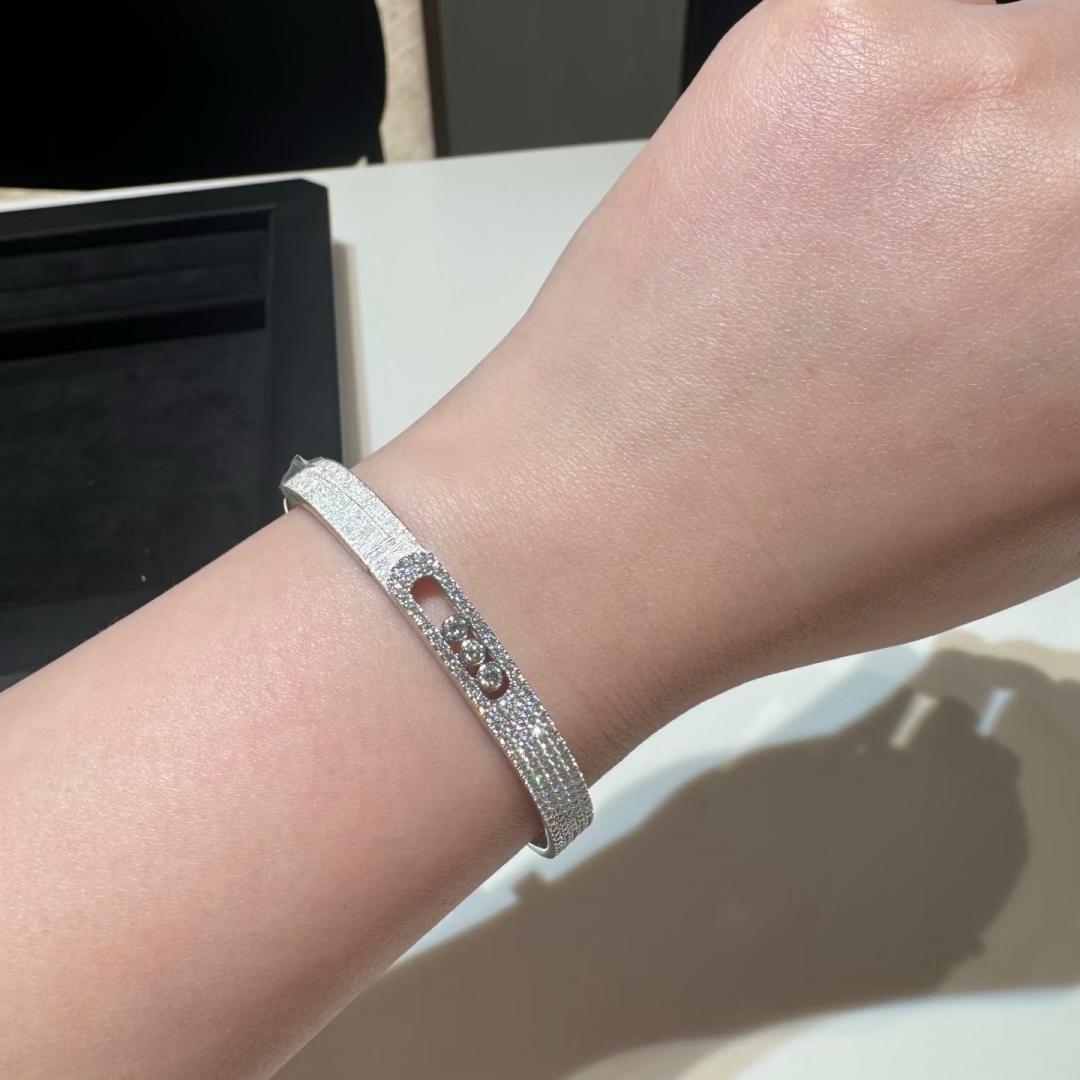 [⭐Shinejoy]Move Noa Ciselé half pavé bangle