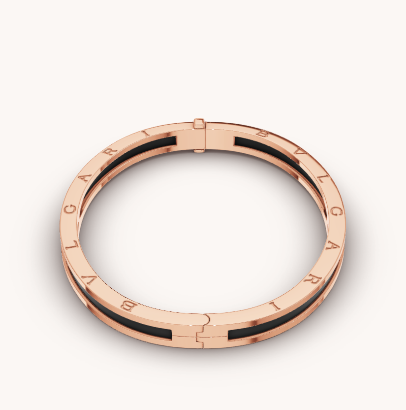 [⭐Shinejoy]ZERO 1 PINK GOLD WITH BLACK CERAMIC BRACELET