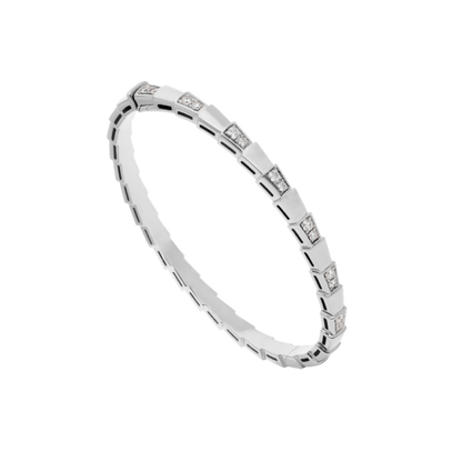[⭐Shinejoy]SERPENTI BRACELET SILVER DIAMOND