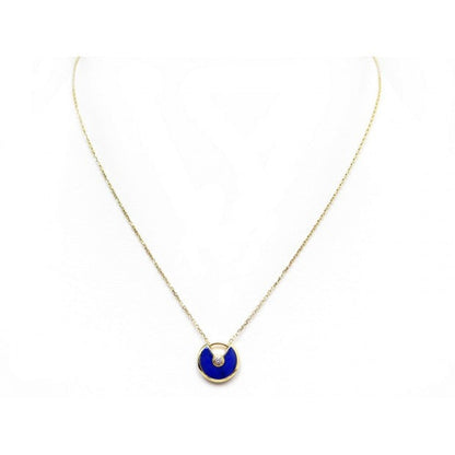 [⭐Shinejoy]AMULETTE ROSE GOLD AGATE NECKLACE