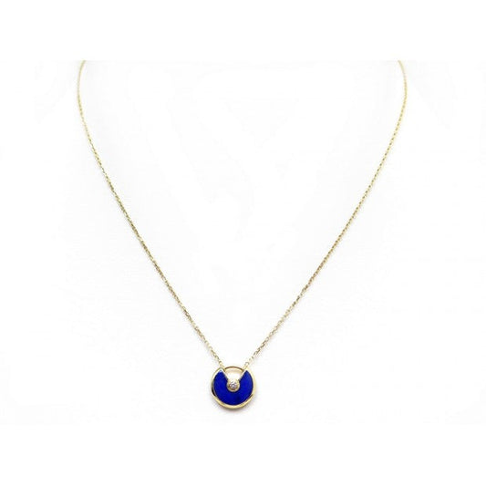 [⭐Shinejoy]AMULETTE ROSE GOLD AGATE NECKLACE