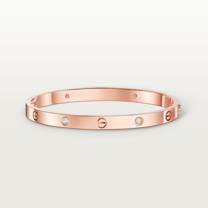[⭐Shinejoy]LOVE BRACELET 4.8MM 4 DIAMONDS