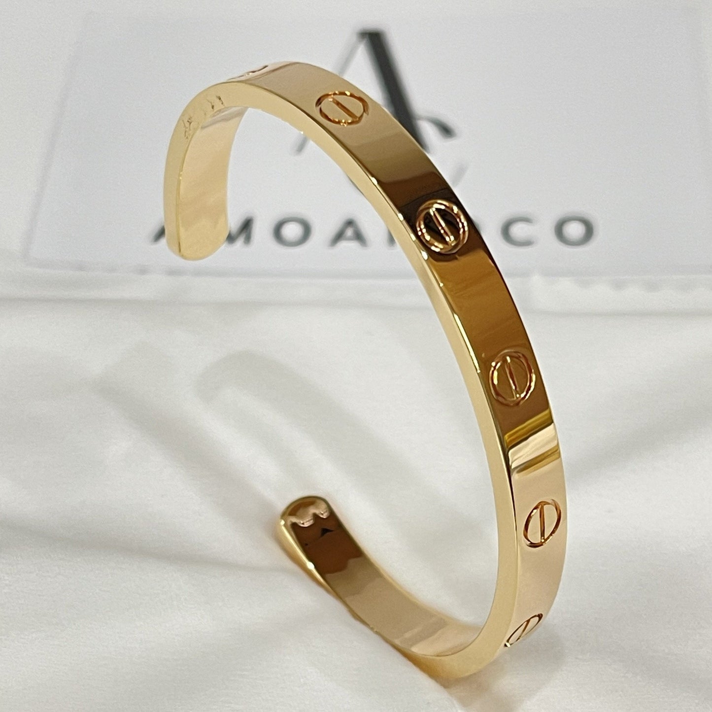 [⭐Shinejoy]LOVE BRACELET 6.1MM OPEN CUFF