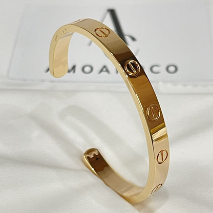 [⭐Shinejoy]LOVE BRACELET 6.1MM OPEN CUFF