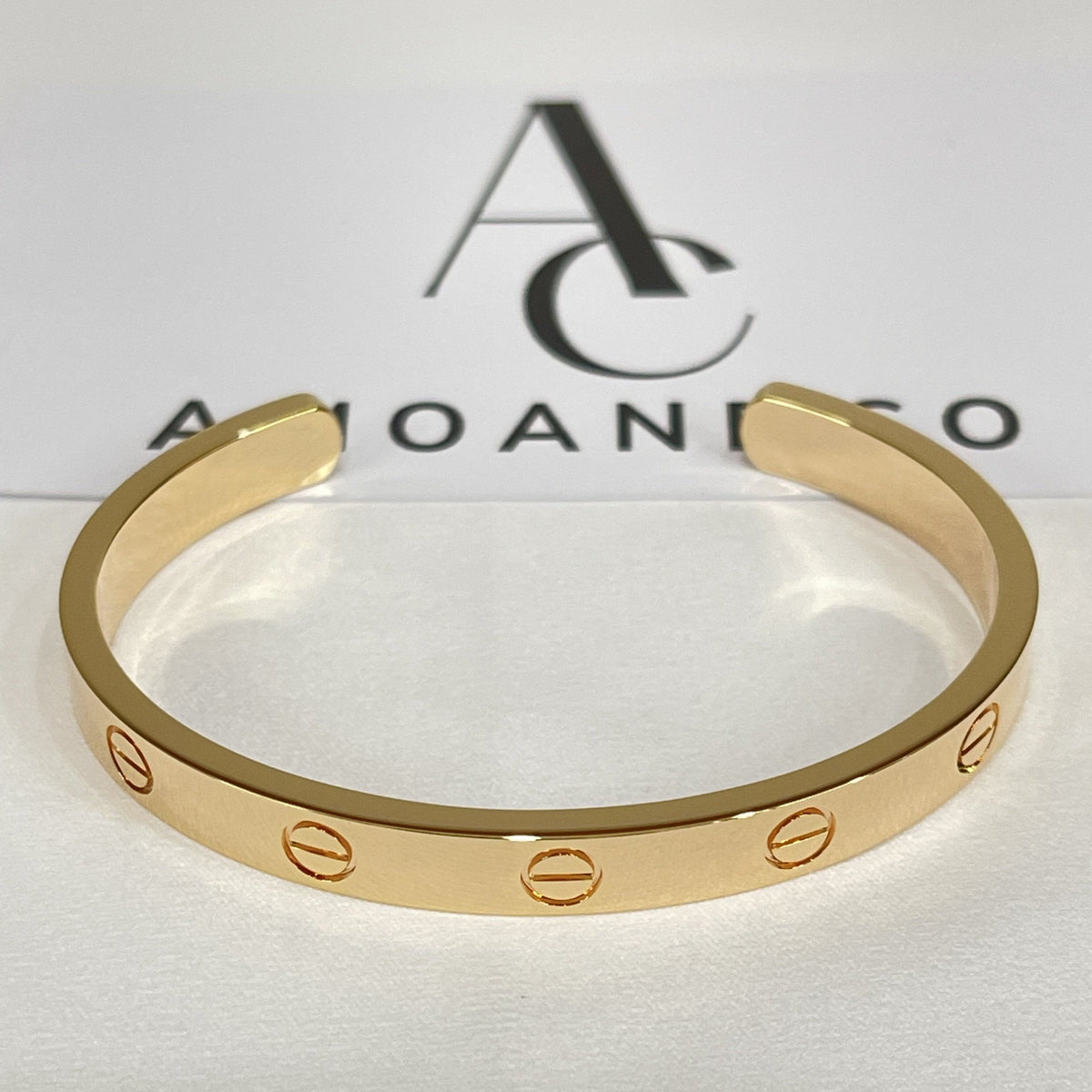 [⭐Shinejoy]LOVE BRACELET 6.1MM OPEN CUFF
