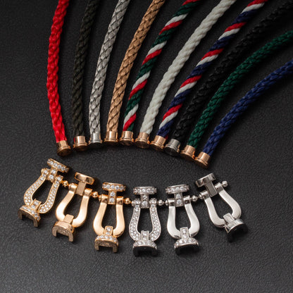 [Shinejoy]FORCE LARGE HORSESHOE HALF DIAMOND BRACELET Shinejoy GOLD