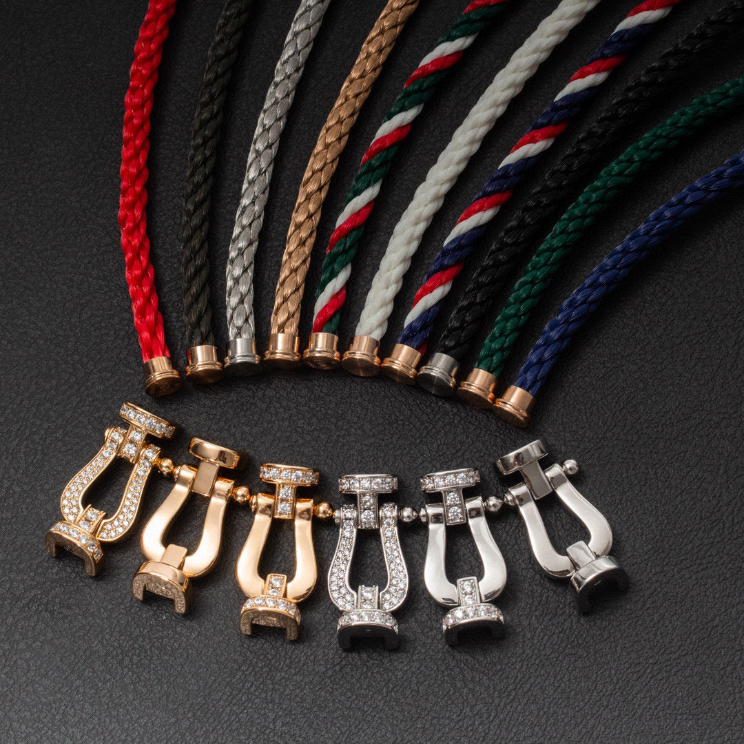 [Shinejoy]FORCE LARGE HORSESHOE FULL DIAMOND BRACELET Shinejoy GOLD