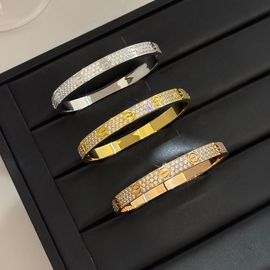 [⭐Shinejoy]LOVE BRACELET 6.1MM DIAMOND-PAVED