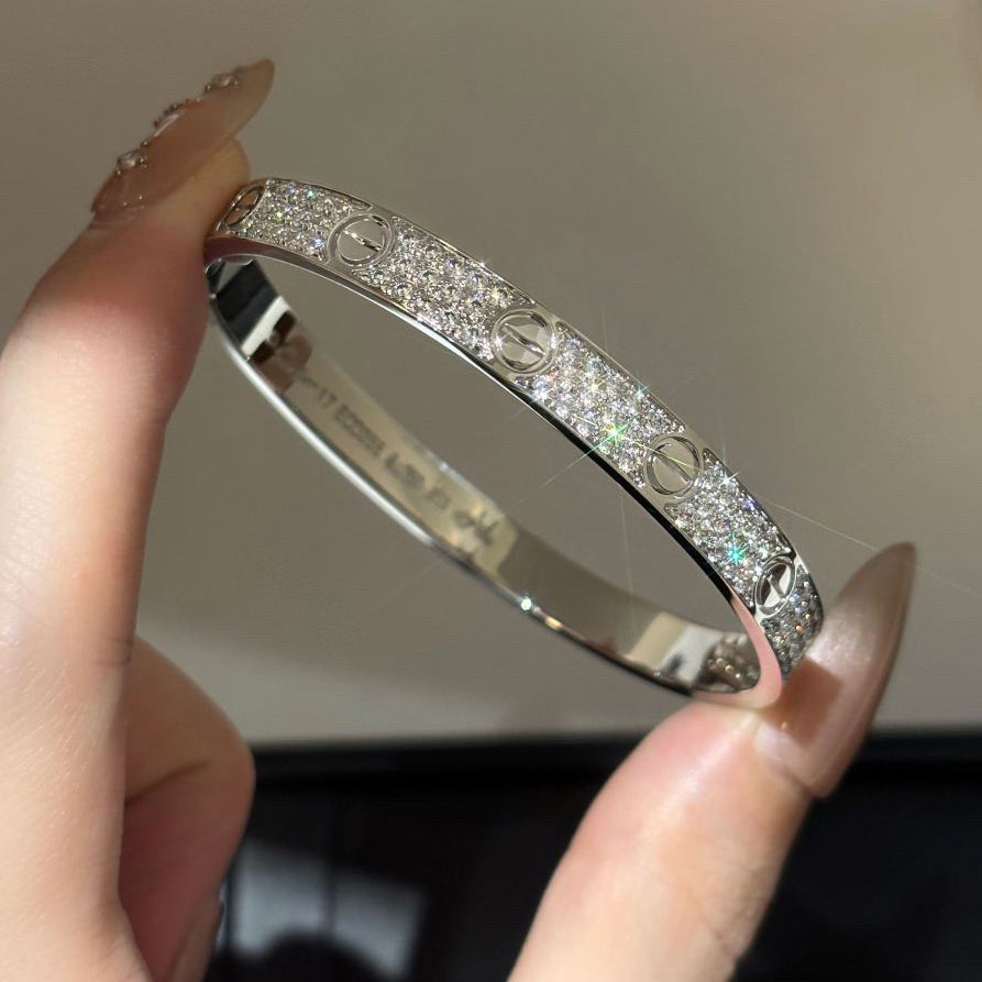 [⭐Shinejoy]LOVE BRACELET 6.1MM DIAMOND-PAVED