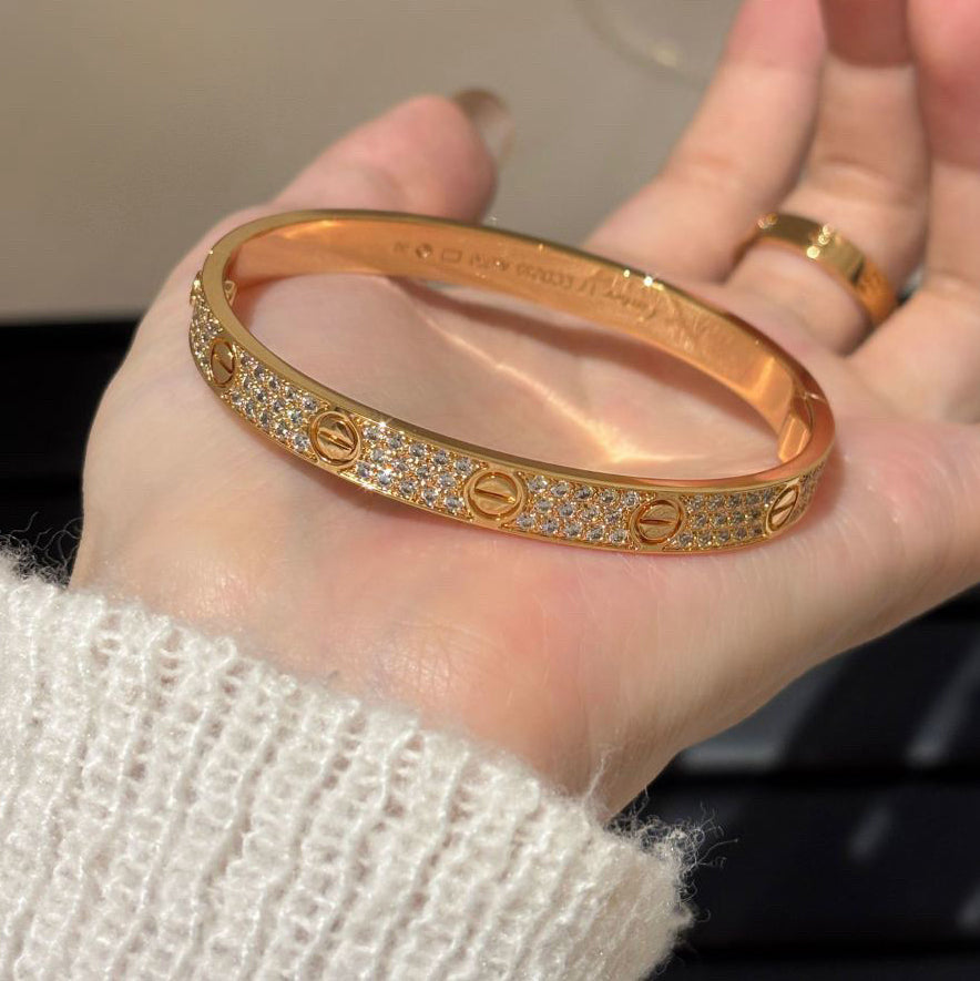 [⭐Shinejoy]LOVE BRACELET 6.1MM DIAMOND-PAVED
